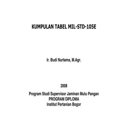 Table mil std_105_e | PDF