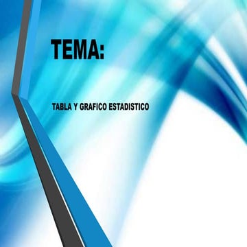 Tablas y graficos estadisticos