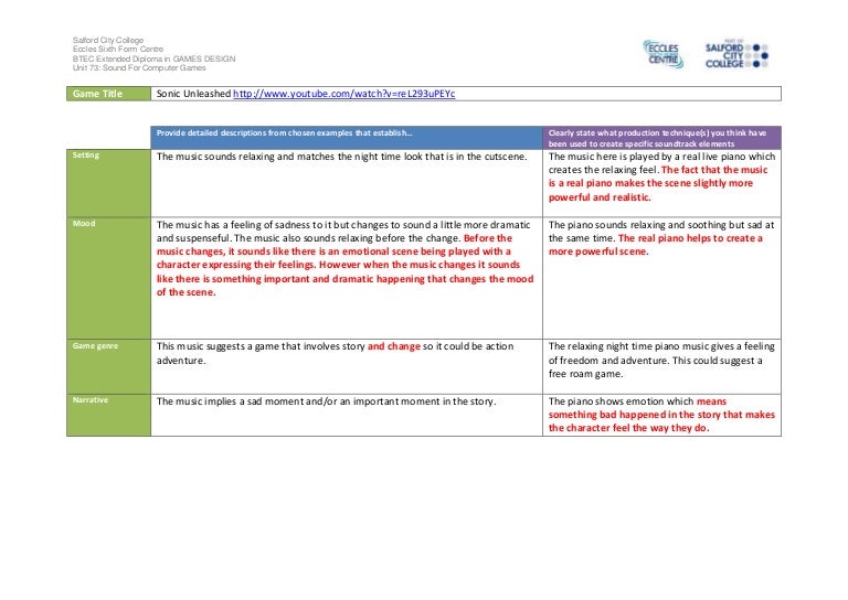 Table Sonic Unleashed 2