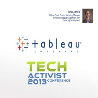 Tableau   tech activist conference