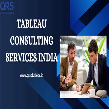 Tableau Consulting Services India | QR Solutions