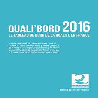 QUALI’BORD 2016, le tableau de bord...