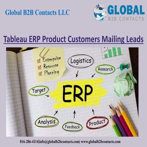 Tableau ERP product customers mailing leads