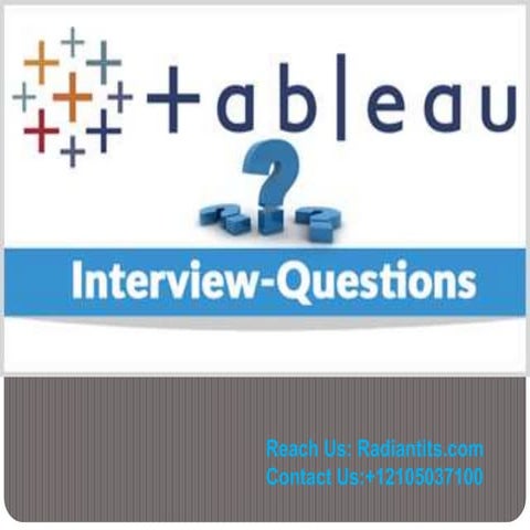 Tableau interview questions