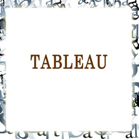 Tableau ppt