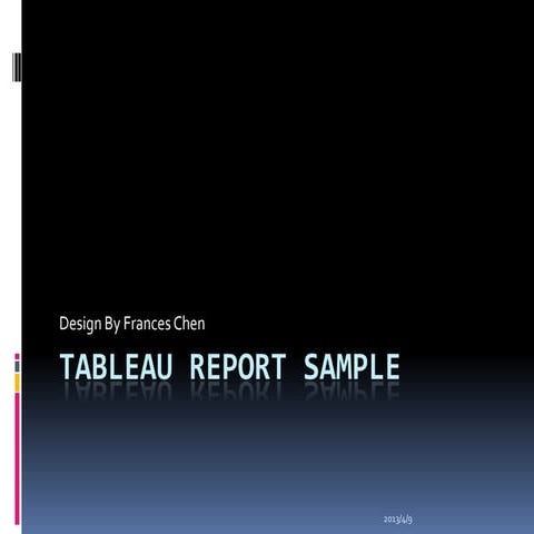 Tableau report sample