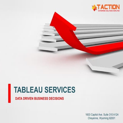 ACCELERATE THE VALUE OF DATA ANALYTICS - TABLEAU SERVICES