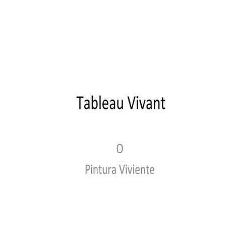 Tableau vivant