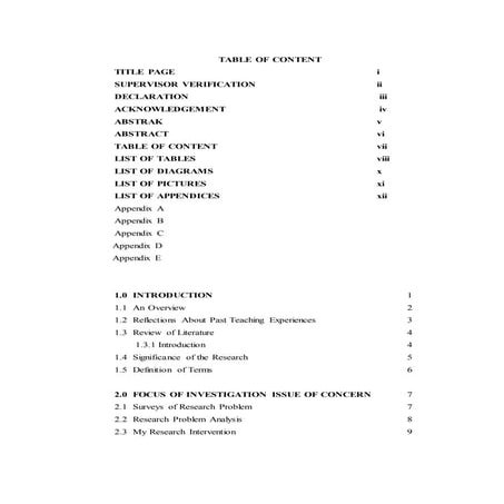 Table of content | PDF