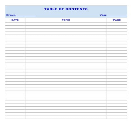 Table of contents / Interactive Notebook | DOC