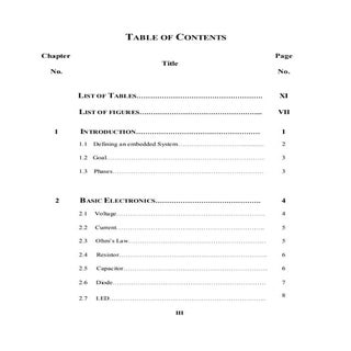 Table of content For My Home Automa...