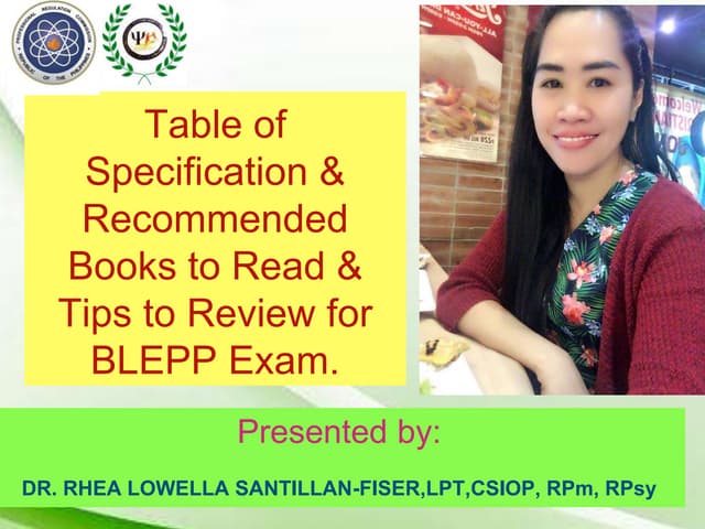 Table of Specifications of BLEPP 2025.pdf