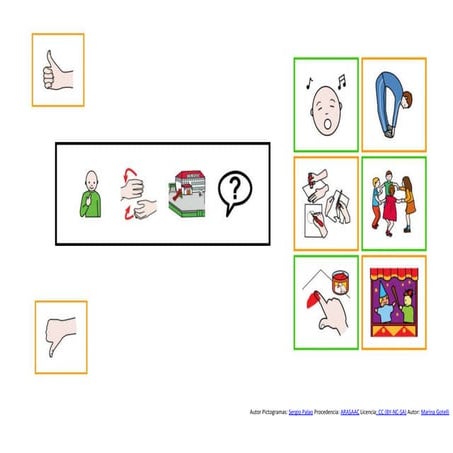 Tablero cole 6 opciones