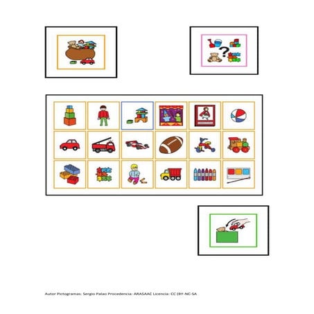 Tablero juego 18 opciones