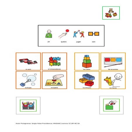 Tablero jugar 8 opciones