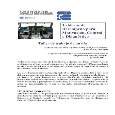 Tableros de desempeño