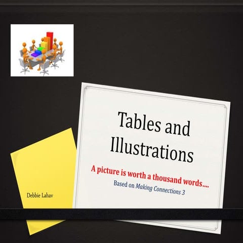 Tables and illustrations (1)