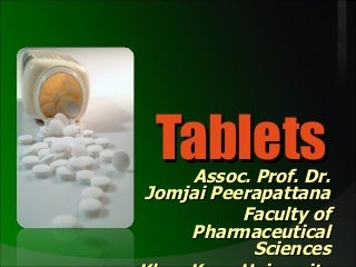 Tablet and tablet press