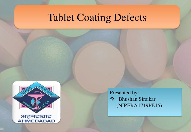 Tablet coating defects