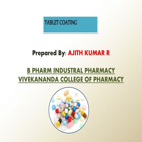 Tablet coating with equipment 