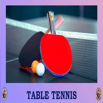 Table Tennis- individual and dual sports
