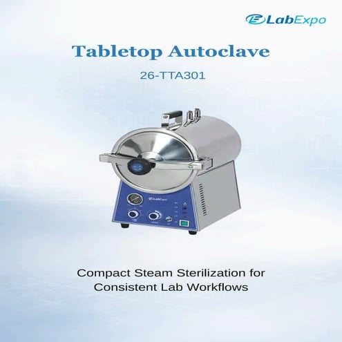 Tabletop Autoclave | Pressure Steam Sterilizer | PDF