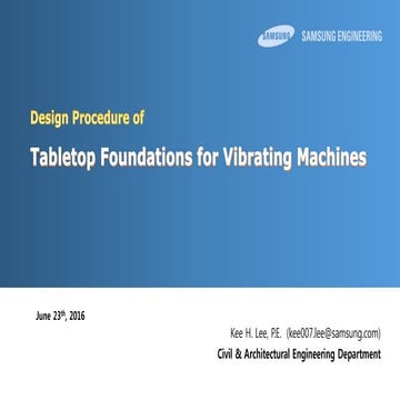 Table top for vibrating machine