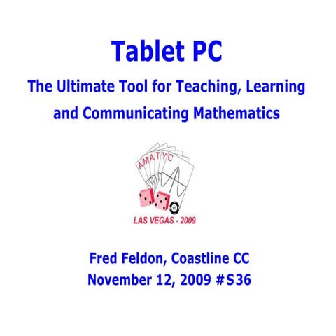 Tablet PC AMATYC 2009