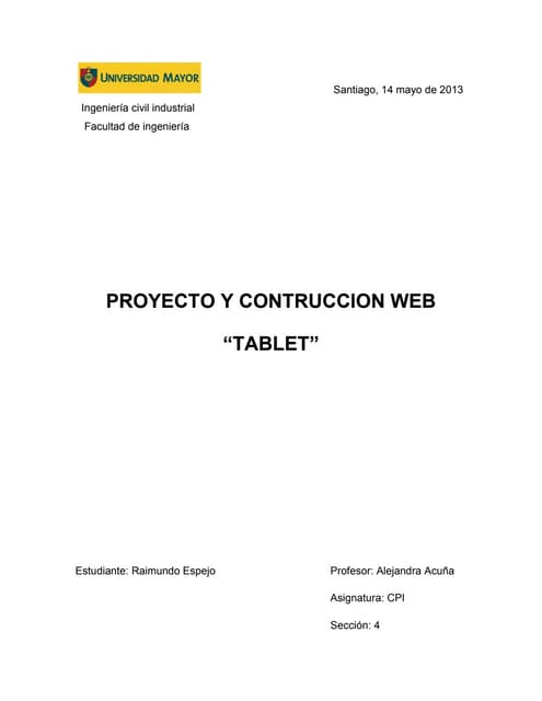 Tablets informe