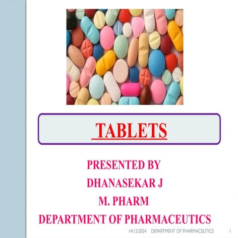 TABLETS.pptx PREPARATION EVALUATION OF TABLETS