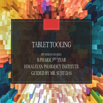 Tablet tooling 