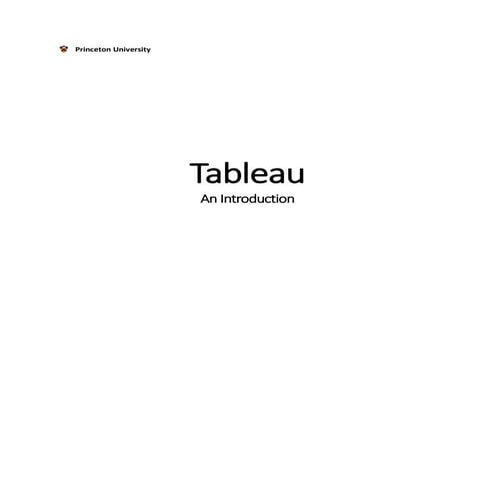 An introduction to Tableau | PDF