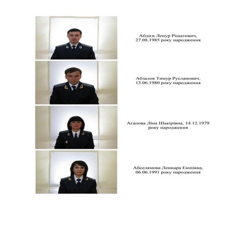 Список підозрюваних осіб