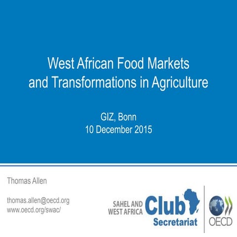 West African Food Markets and Transformations in Agriculture