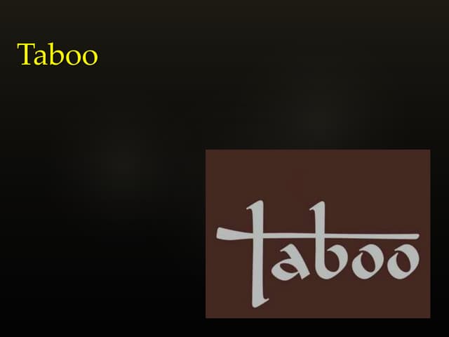 Taboo