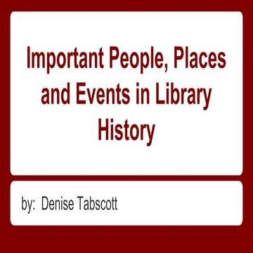 Tabscott history of library 2