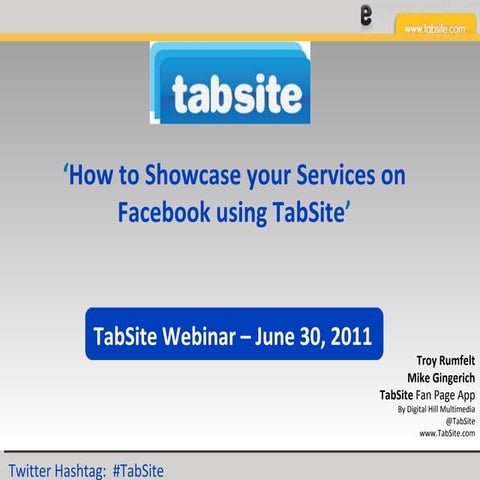 Service Industry Spotlight: Facebook Marketing for Services with TabSite 