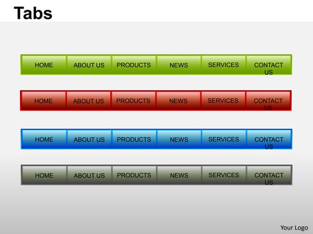 Tabs powerpoint presentation templates