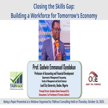 TABtrack Closing the Skills Gap- Building a Workforce for Tomorrow’s Economy ...