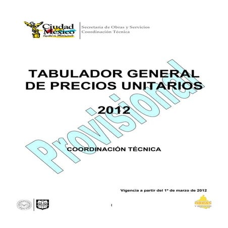 Tabulador gdf  marzo 2102