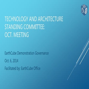 Technology and Architecture Committee meeting slides 10.06.14