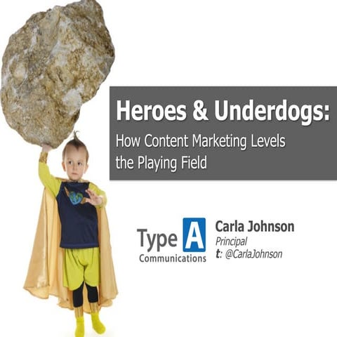Heroes and Underdogs: How Content Marketing Levels the Playing Field