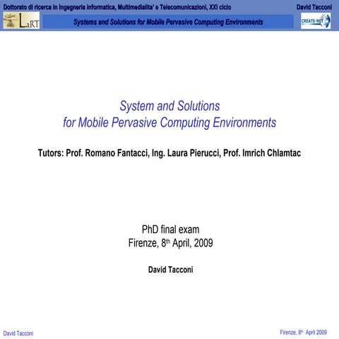 Tacconi PhD final exam