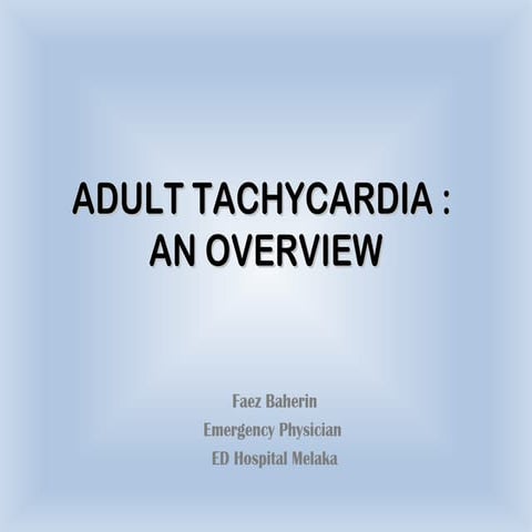 Adult tachycardia