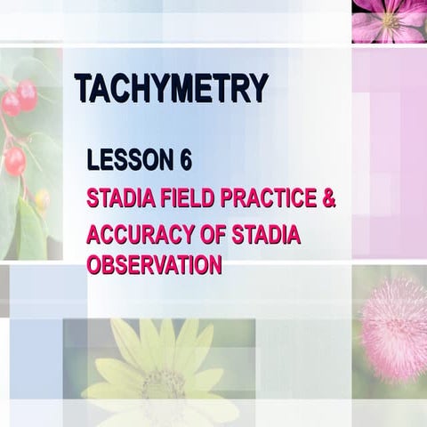 Tachymetry Lesson 7   practice & error