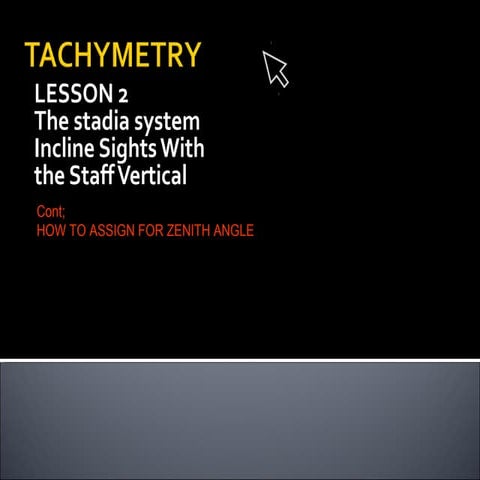 Tachymetry lesson 2   zenith angle