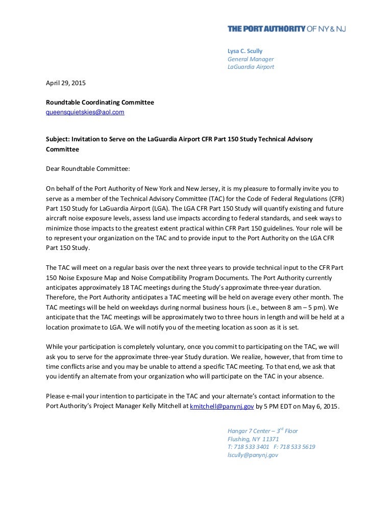 Tac invite letter roundtable committee queitskies