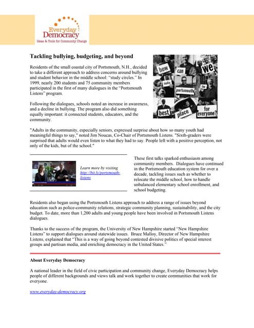 Tackling bullying, budgeting, and b...