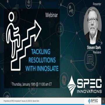 Tackling Resolutions With Innoslate.pptx