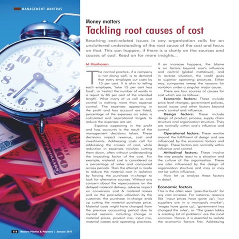 Tackling rootcausesofcost